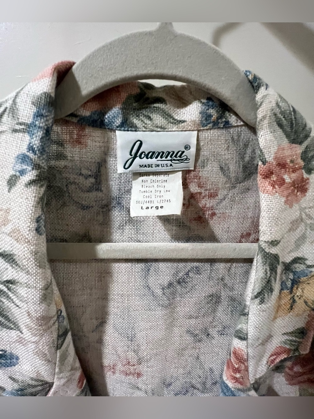 Joanna Vintage Floral Linen Blazer - Picture 4 of 11